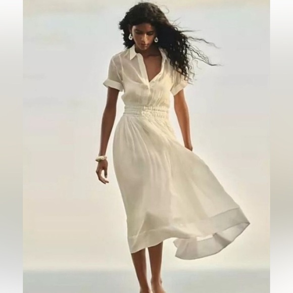 J. Crew brand new Elena shirtdress in Chiffon NWT Size 0 - Picture 2 of 8